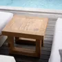Coffee tables - The Reclaimed Teak Side Table - Natural - BAZAR BIZAR LIVING