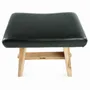 Stools - The Suar Stool with Leather - Natural Black - BAZAR BIZAR LIVING