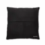 Cushions - The Four Panel Leather Cushion Cover - Black - 40x40 - BAZAR BIZAR LIVING