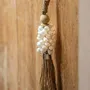 Decorative objects - The Cowrie and Raffia Tassel - Natural - BAZAR BIZAR LIVING
