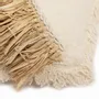 Coussins - La Housse de Coussin Raffia Cotton - Blanc Naturel - 60x60 - BAZAR BIZAR LIVING
