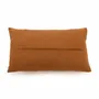 Cushions - The Six Panel Leather Cushion Cover - Camel - 30x50 - BAZAR BIZAR LIVING