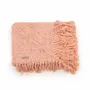 Throw blankets - The s'il vous Plaid - Salmon Pink - BAZAR BIZAR LIVING