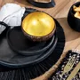 Platter and bowls - The Burned Plate - Black - L - BAZAR BIZAR LIVING