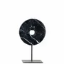 Decorative objects - The Marble Disc on Stand - Black - M - BAZAR BIZAR LIVING