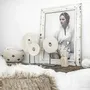 Decorative objects - The Marble Disc on Stand - White - L - BAZAR BIZAR LIVING