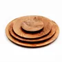 Platter and bowls - The Teak Root Round Plate - M - BAZAR BIZAR LIVING
