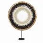 Other wall decoration - The Mojo Raffia On Stand - Black Natural - L - BAZAR BIZAR LIVING