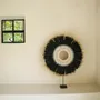 Other wall decoration - The Mojo Raffia On Stand - Black Natural - L - BAZAR BIZAR LIVING