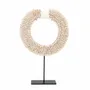Decorative objects - The Papua Shell Disc on Stand - White - M - BAZAR BIZAR LIVING