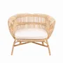 Fauteuils - HAVANA - Fauteuil en rotin avec coussin - HYDILE