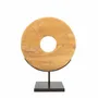 Decorative objects - The Teak Disc on Stand - M - BAZAR BIZAR LIVING