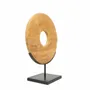 Decorative objects - The Teak Disc on Stand - M - BAZAR BIZAR LIVING