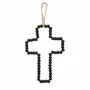 Decorative objects - The Wooden Cross Black - BAZAR BIZAR LIVING