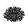 Placemats - The Fringe Raffia Coaster - Black - BAZAR BIZAR LIVING