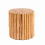 Coffee tables - Round teak side table - JATI - HYDILE