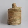 Decorative objects - Berber box in wool and natural wicker - MALOU - HYDILE