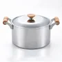 Saucepans  - 24 cm stainless steel pot, hammered with lid - Yukihira/YOSHIKAWA collection - ABINGPLUS