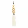 Decorative objects - The Wooden Beads Keychain - Natural White - BAZAR BIZAR LIVING