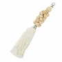 Decorative objects - The Wooden Beads Keychain - Natural White - BAZAR BIZAR LIVING