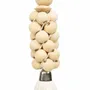 Decorative objects - The Wooden Beads Keychain - Natural White - BAZAR BIZAR LIVING