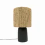 Desk lamps - The Chalki Table Lamp - Black Natural - BAZAR BIZAR LIVING