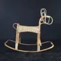 Jouets enfants - JIMY - Cheval à bascule en rotin vintage - HYDILE
