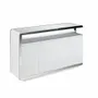 Office furniture and storage - White sideboard with steel structure - ANGEL CERDÁ