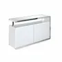 Office furniture and storage - White sideboard with steel structure - ANGEL CERDÁ