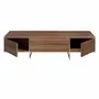 Sideboards - Walnut TV cabinet with steel legs - ANGEL CERDÁ