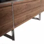 Sideboards - Walnut TV cabinet with steel legs - ANGEL CERDÁ