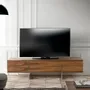 Sideboards - Walnut TV cabinet with steel legs - ANGEL CERDÁ
