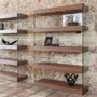 Mobilier et rangements pour bureau - Bibliothèque en noyer et verre - ANGEL CERDÁ