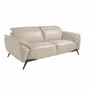Sofas - 2 seater sofa upholstered in Taupe Grey leather - ANGEL CERDÁ