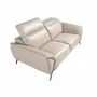 Sofas - 2 seater sofa upholstered in Taupe Grey leather - ANGEL CERDÁ