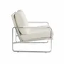 Armchairs - White leatherette upholstered armchair - ANGEL CERDÁ