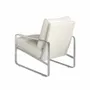 Armchairs - White leatherette upholstered armchair - ANGEL CERDÁ
