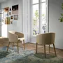 Chaises - Chaise de table à manger rembourrée en tissu - ANGEL CERDÁ