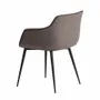 Chairs - Gray dining armchair and black piping - ANGEL CERDÁ
