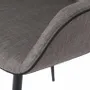 Chairs - Gray dining armchair and black piping - ANGEL CERDÁ