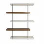 Mobilier et rangements pour bureau - Étagère en bois de noyer et verre - ANGEL CERDÁ