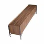Buffets - Meuble TV en bois de noyer et acier foncé - ANGEL CERDÁ