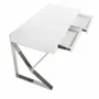 Office furniture and storage - White and steel office desk - ANGEL CERDÁ