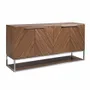 Sideboards - Walnut and chromed steel sideboard - ANGEL CERDÁ