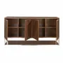 Sideboards - Walnut and chromed steel sideboard - ANGEL CERDÁ