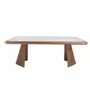 Dining Tables - White matt porcelain marble dining table - ANGEL CERDÁ