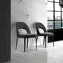 Chairs - Dark grey fabric chair - ANGEL CERDÁ