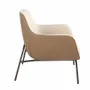 Armchairs - Armchair upholstered in fabric with leatherette backrest - ANGEL CERDÁ