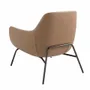 Armchairs - Armchair upholstered in fabric with leatherette backrest - ANGEL CERDÁ
