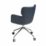 Office seating - Office swivel chair blue leatherette - ANGEL CERDÁ